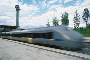 L'Airport Express Train che collega Stoccolma al suo aeroporto